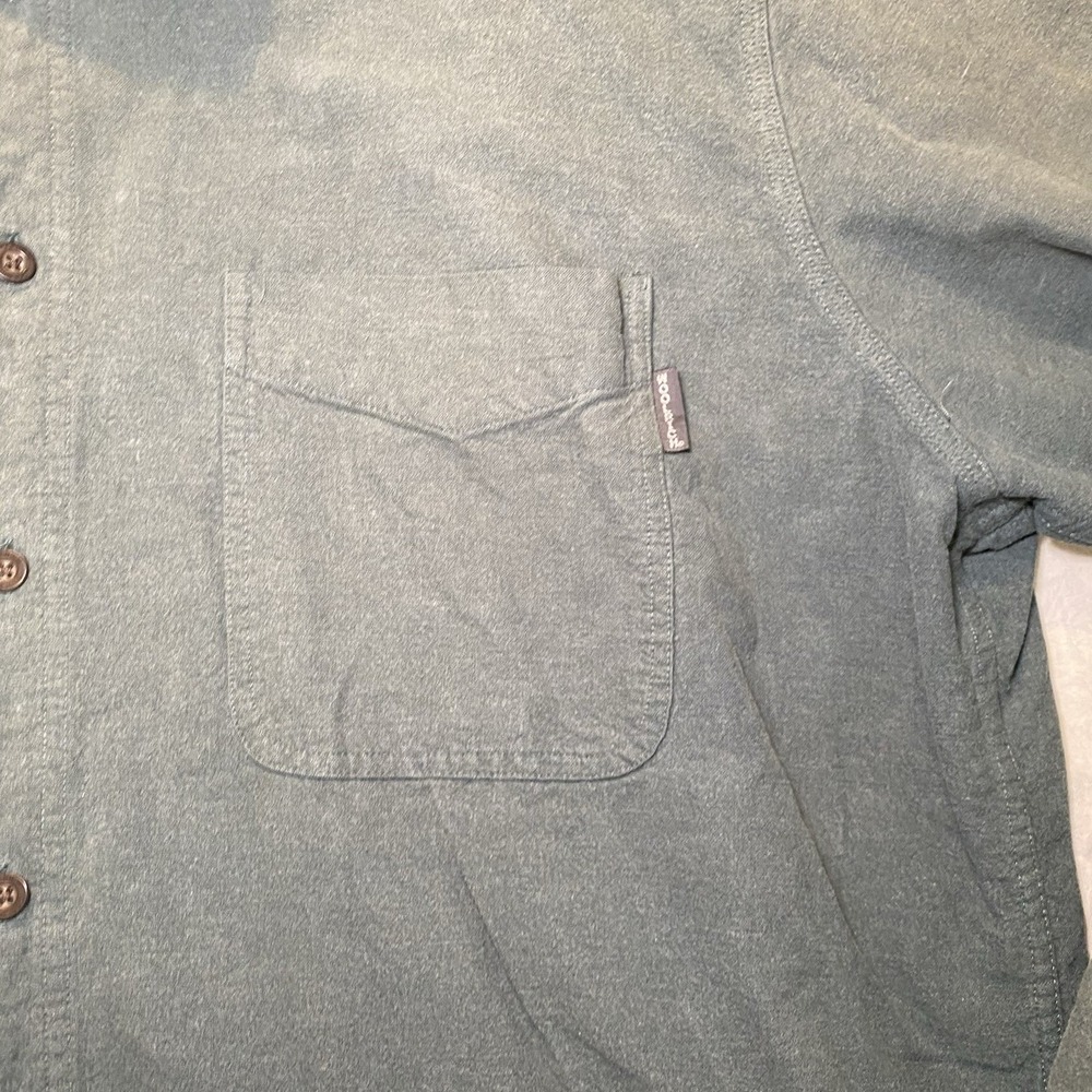 Woolrich Mens 2XL Green Button Up Shirt Long Sleeve Casual Outdoor - Picture 4 of 7